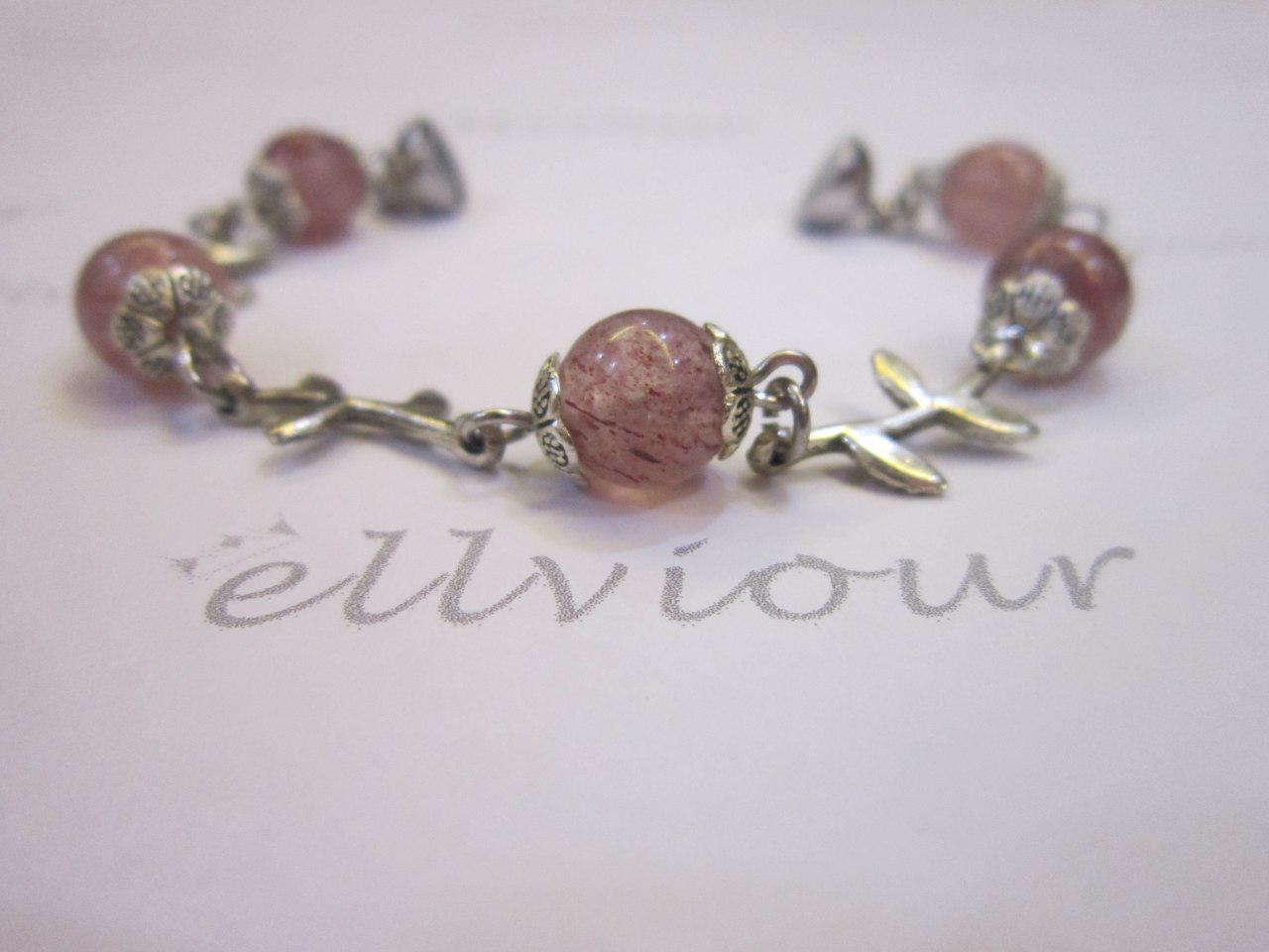 Strawberry Quartz Bracelet
