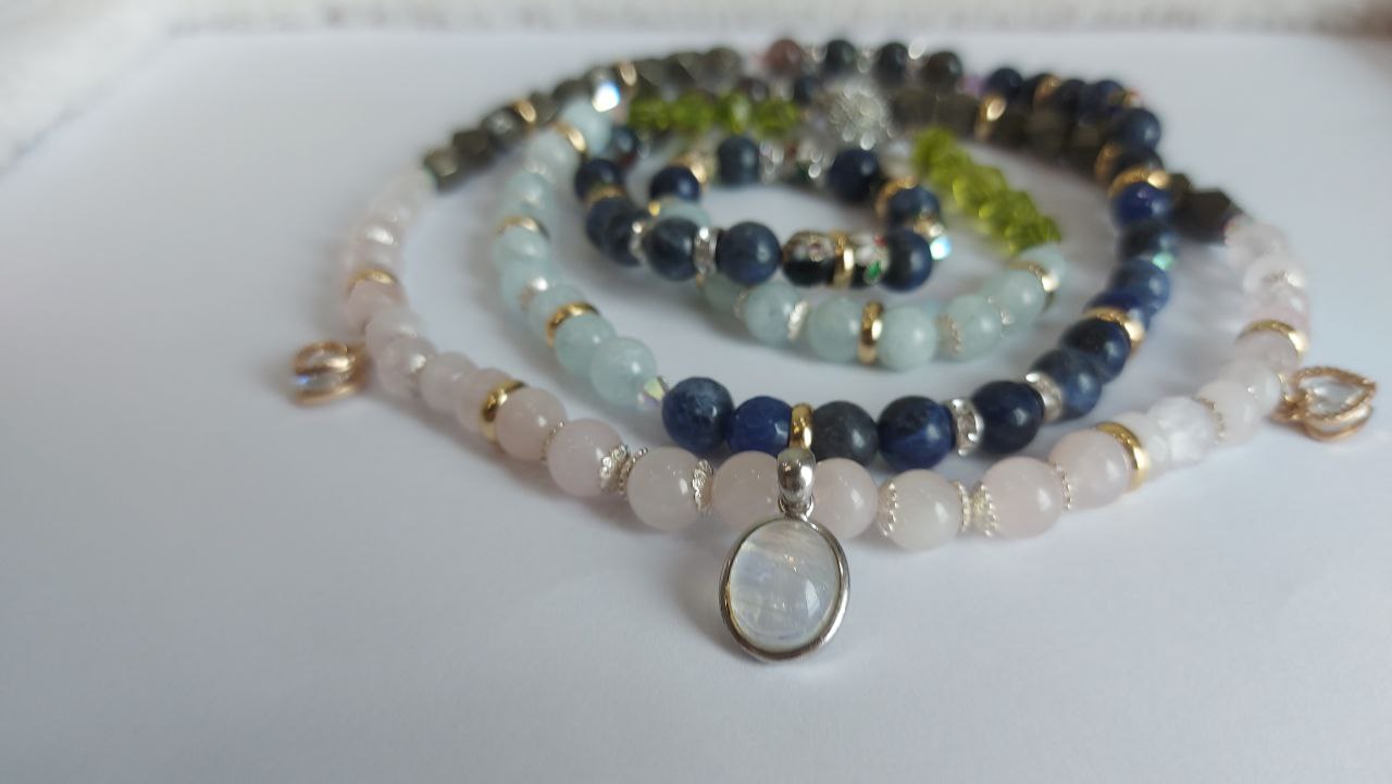 Multi-Crystal Energy Necklace