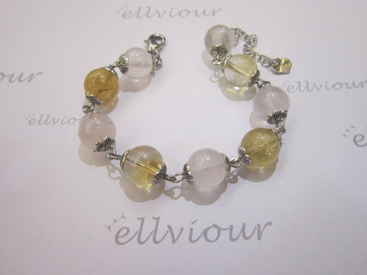 Rose Quartz & Citrine Bracelet